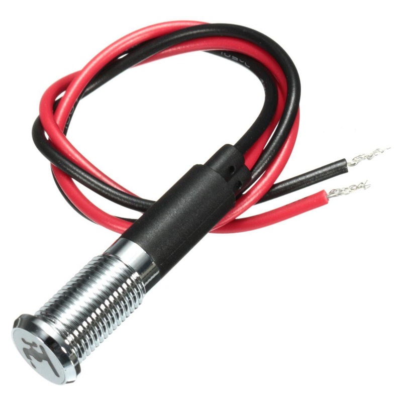 8mm 12V LED Dash Panel Indicator Light Lamp Car Van Boat Faucet Pattern