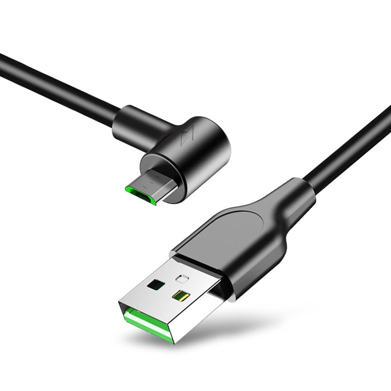 Bakeey High-speed 5A Micro USB Elbow Double-sided Plug-in Fast Charging Gaming Data Cable For Mi4 7A 6Pro OUKITEL Y4800