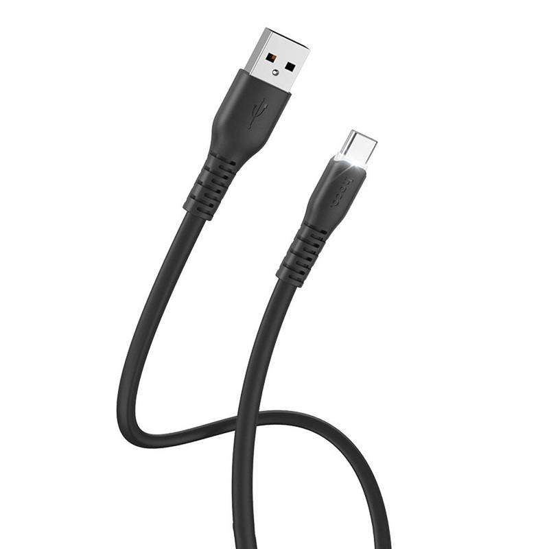 Hoco X44 2.4A Type C Light Indicated Fast Charging Data Cable For Huawei P30 Pro Mate 30 Xiaomi Mi10 Redmi K30 Poco X2 S20 5G