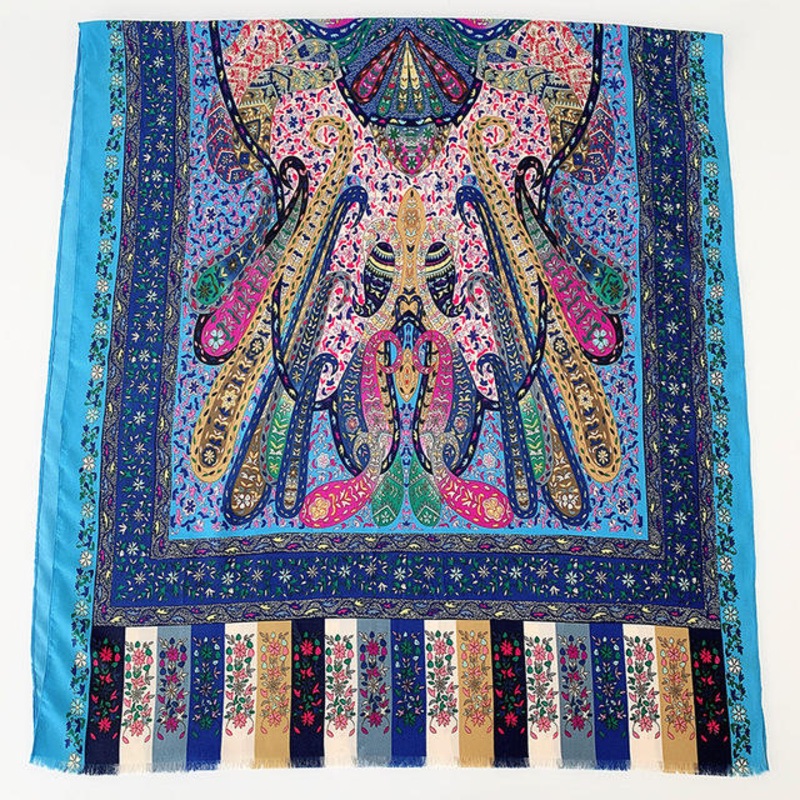 Shawl Sunscreen Retro Warm Cotton Linen Mexican Scarf