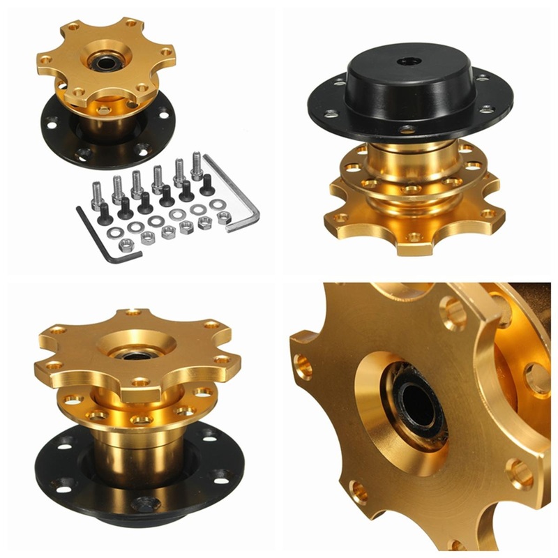 Universal Car Steel Ring Wheel Quick Release HUB Racing Adapter Snap Off Boss Kit