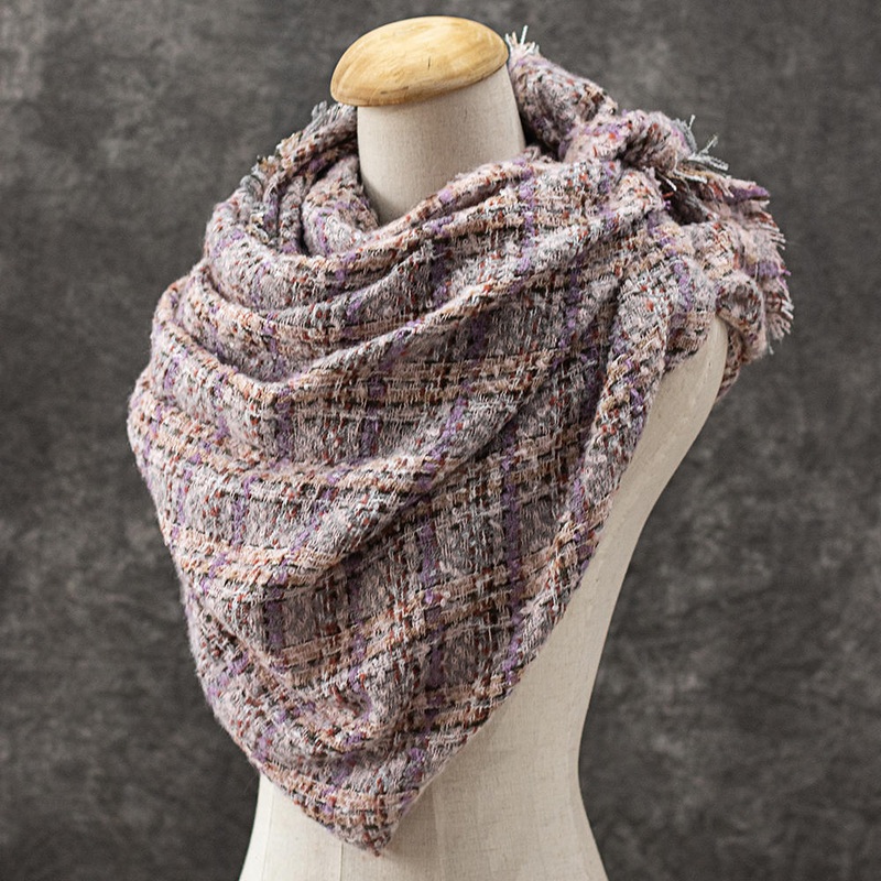 Women Scarf Shawl Wrap Buttoned Crochet Wrap With Ethnic Custom