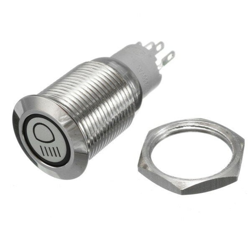16mm Metal Push Button Panel Switch with Light Multiple Type