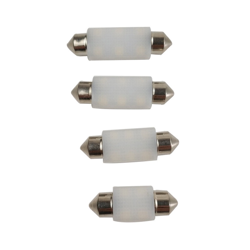 1PC DC9-16V 6W 31MM / 36MM / 39MM / 41MM C5W LED Bulb Double Tip Bulbs Car Dome Light