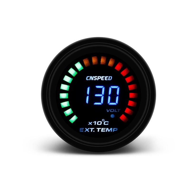 2 Inch 52mm Digital Turbo Boost/Water/Oil Temp/Pressure/Tachometer/EGT Monitor Racing Gauge