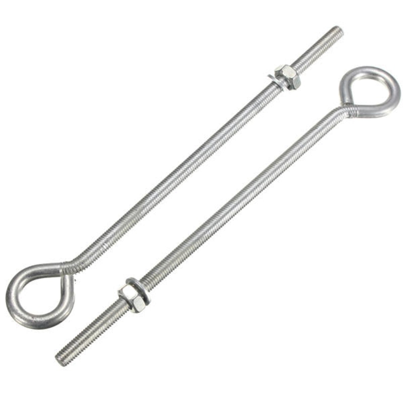 2Pcs Stainless Steel M8 Screw Bolt With Nuts And Washers – 4 Size