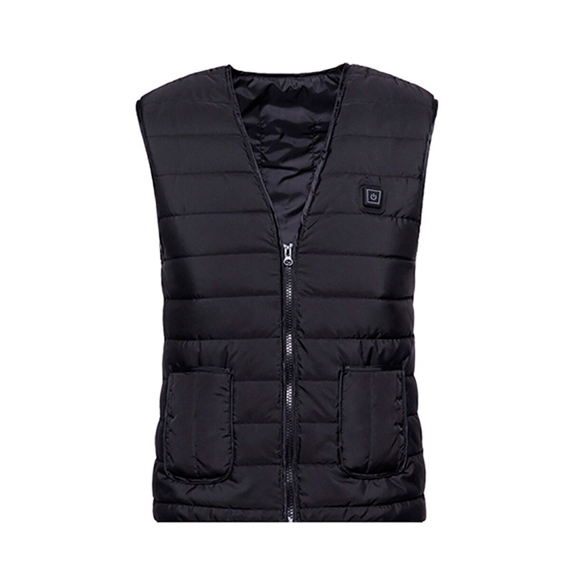 3 Gear Adjustable  Electric Heated Waistcoat Coat Jacket Heating Vest Clothing Winter Warmer 5 Heating Zone