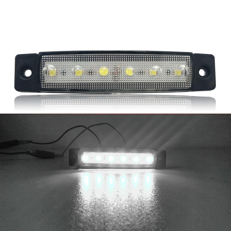 CNSUNNYLIGHT DC 12V LED Side Marker Warning Lights Tail Reverse Turn Signal Lamp for Truck Trailer