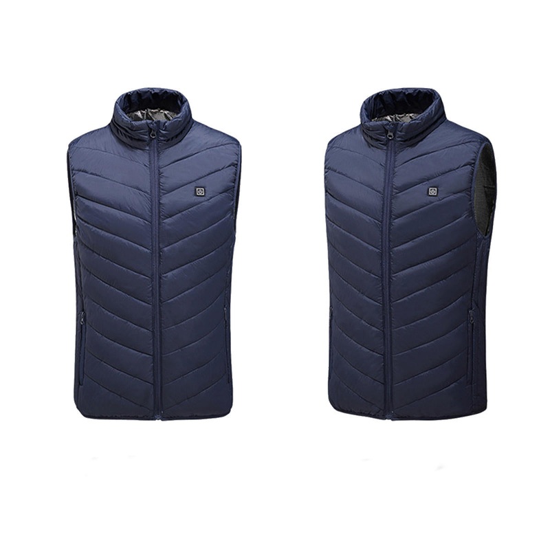 Electric Vest Heated Jacket 9 Heating Area USB Thermal Warm Winter Body Warmer