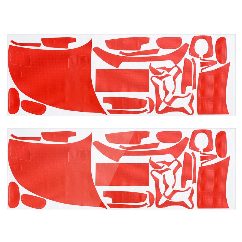Interior Carbon Fiber Decal Sticker Wrap Trim Dash Kit For Honda Civic 2006-2011