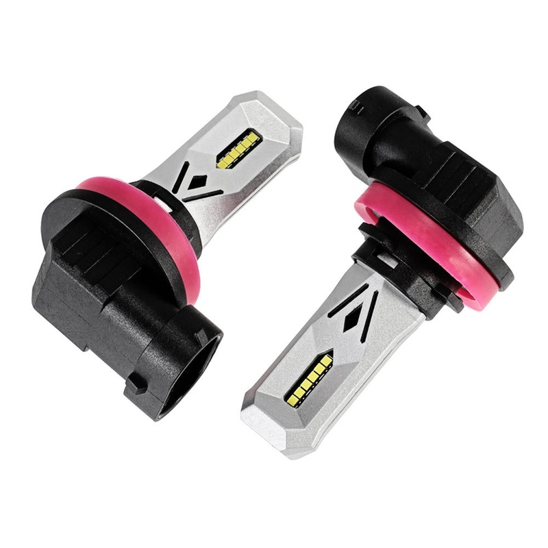 NovSight A617 80W LED Car Fog Lights H11 H1 H3 H7 DRL Driving Brake Bulb 9005 9006 1500LM 6500K Cool White 2PCS