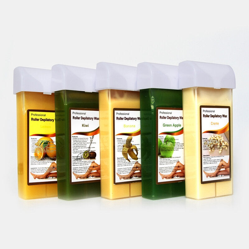 100g Depilatory Wax Cartridge Hair Removal Cream Beeswax Strawberry Rose Honey Hair Removal Wax