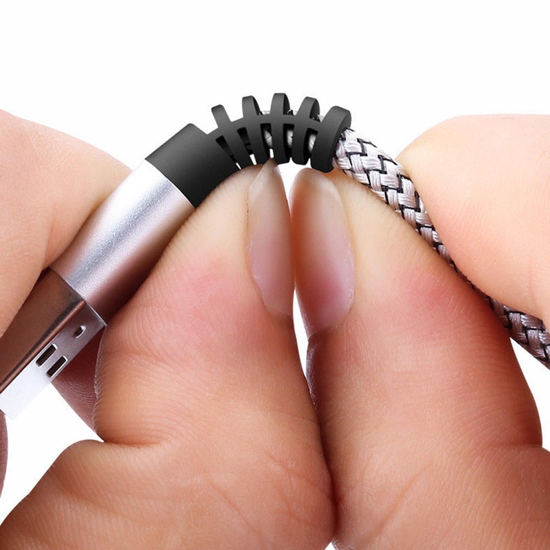 Bakeey 2.4A Type C Nylon Braided LED Display Data Cable For Mi9 HUAWEI P30 S10 S10+
