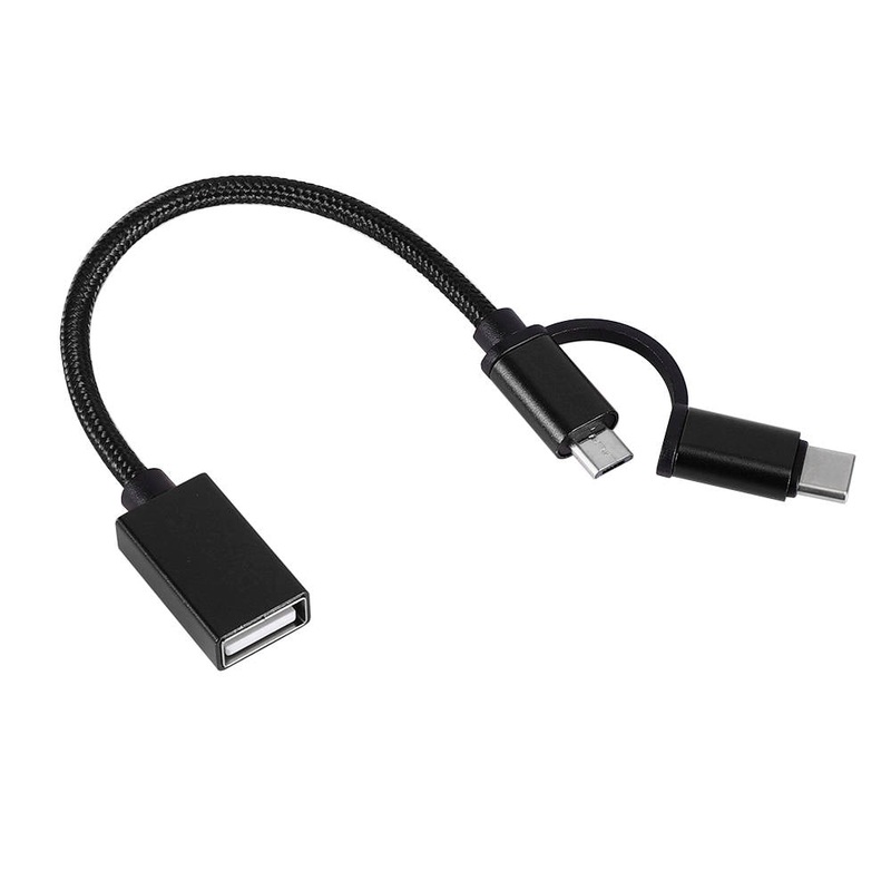 Bakeey 2in1 OTG Type-C Micro USB Data Cable for Samsung S10 9 Note8 LG HUAWEI
