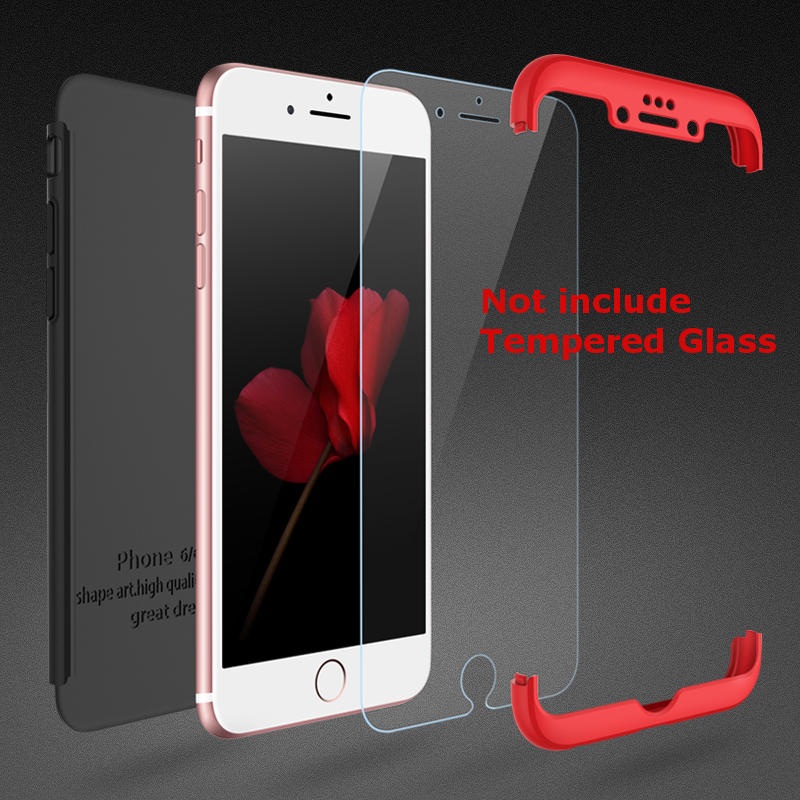 Bakeey 3 in 1 Double Dip 360 Full Protection PC Case for iPhone 6/6s 6Plus/6sPlus