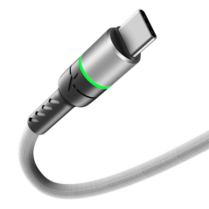 Bakeey 3A Micro USB Type C LED Illuminated Fast Charging Data Cable For Huawei P30 Pro P40 Mate 30 Mi10 K30 S20 5G
