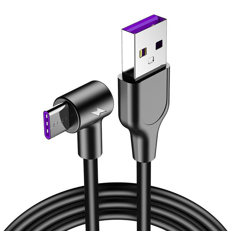 Bakeey 5A Type-C Super Fast Charging Elbow Data Cable For Huawei P30 Mate 30 9 Pro S10+ Note10