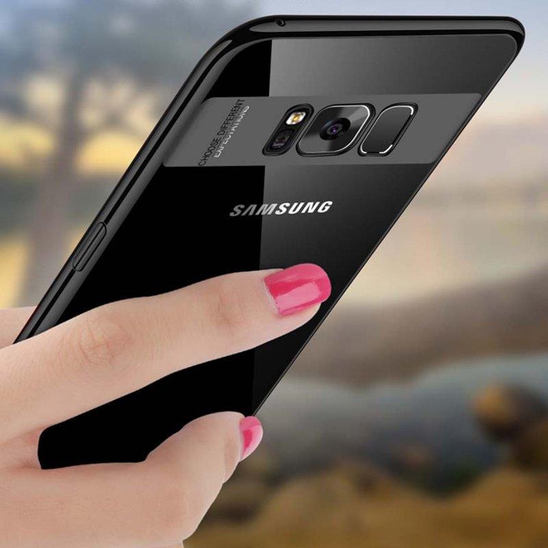 Bakeey Clear Transparent Plating Soft TPU Phone Case For Samsung Galaxy S8 Plus