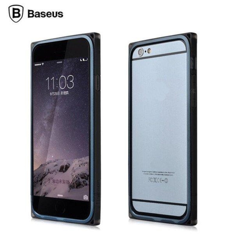 BASEUS 2 in 1 Aluminum Frame with Soft TPU Frame Hybrid Bumper Case Cover For Apple iPhone 6 4.7