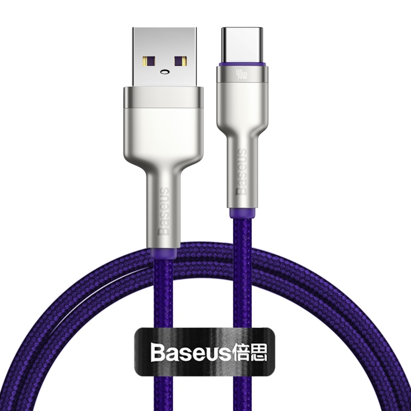 Baseus 40W 4A USB C Data Cable Fast Charging For Huawei P40 Mate 40 Pro OnePlus 8Pro 8T