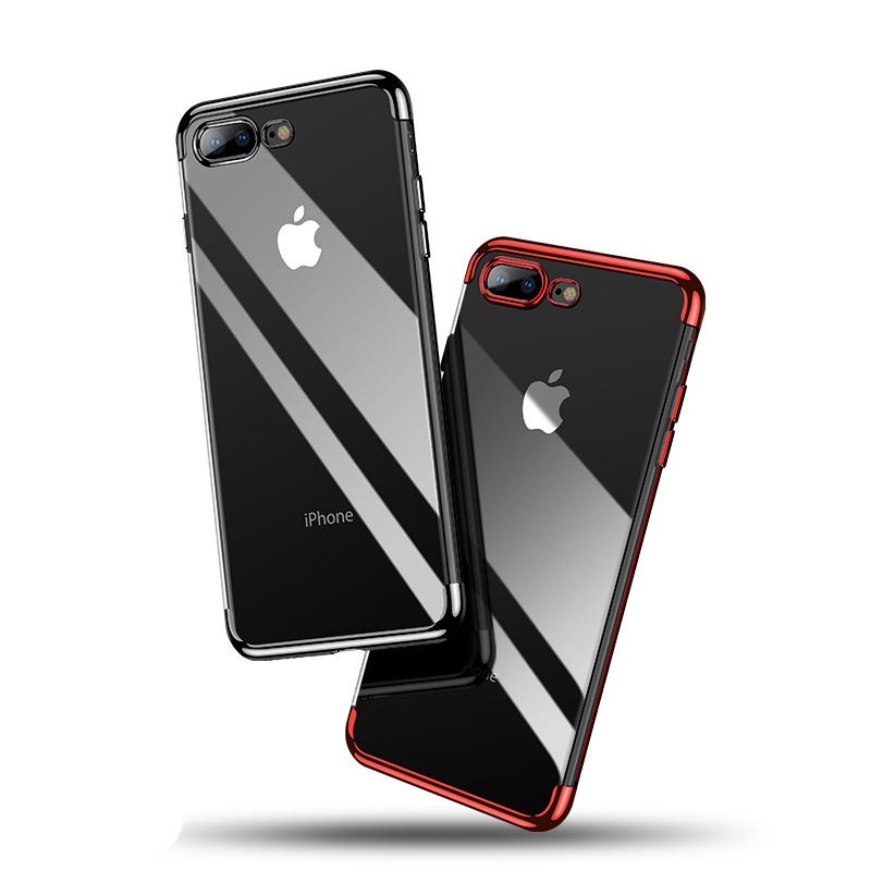 Cafele Plating Transparent Soft TPU Case For iPhone 7 Plus/8 Plus 5.5