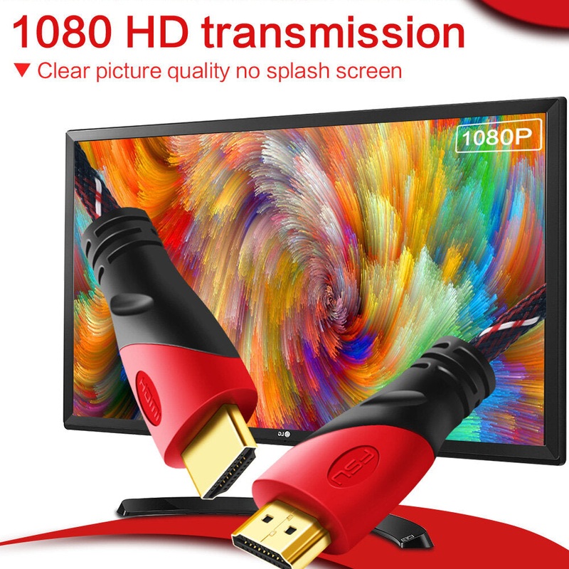 FSU HDMI Cable 1080*1920P 4k HDMI to HDMI Adapter Cable High Speed 18Gbps HDMI Cord 30AWG Supports 3D