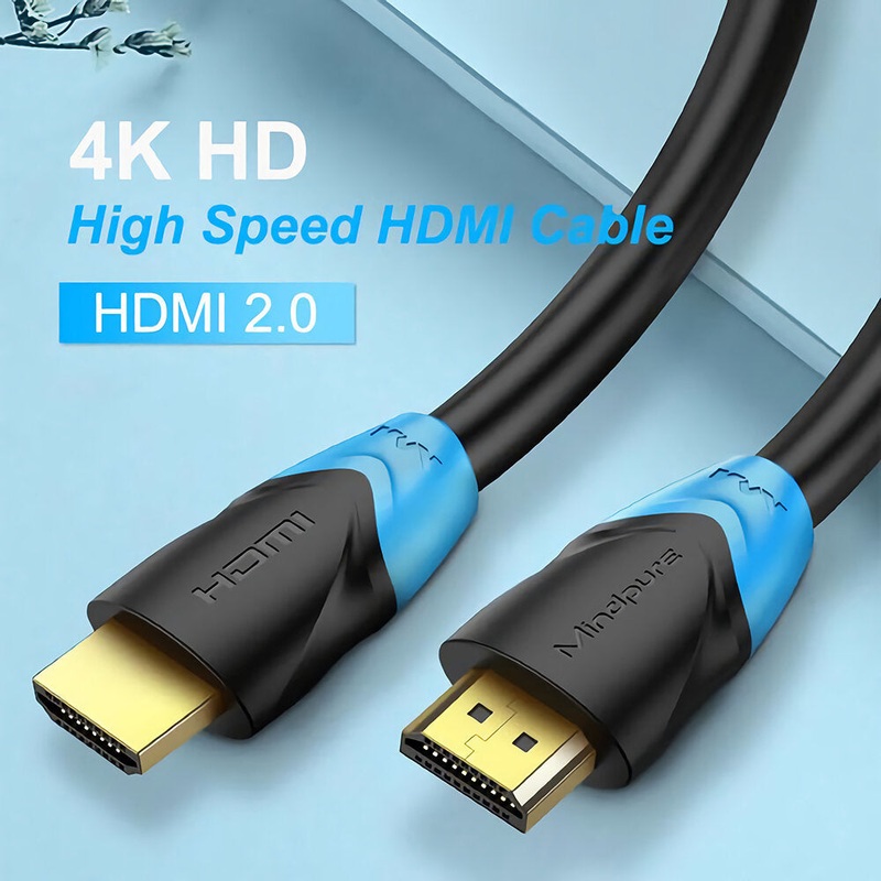 Mindpure HD001 HD Cable 4K 3840*2160 Video Cord 0.5/1/1.5/2/3M Long For TV Computer