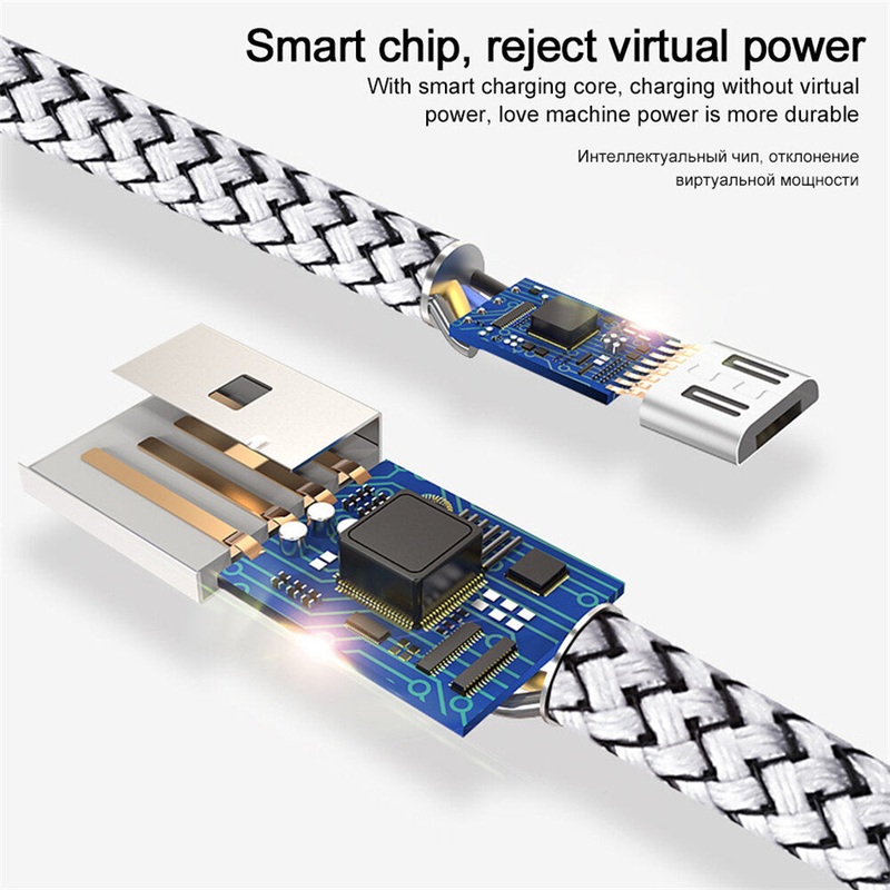 OLAF 2.4A Micro USB Data Cable Fast Charging For Huawei P30 P40 Pro Mi10 OnePlus 8Pro