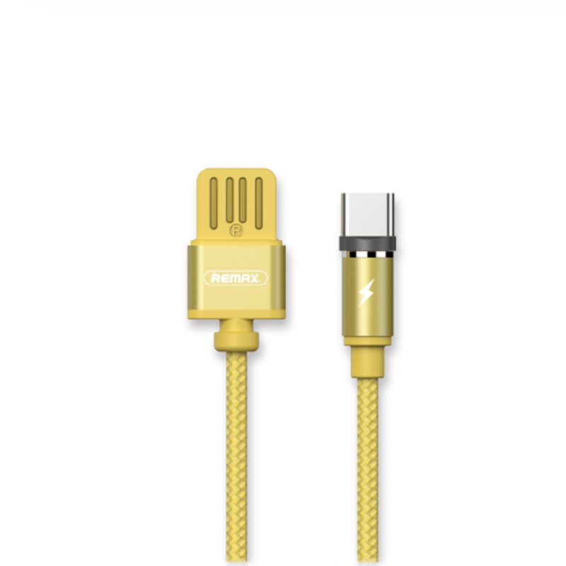 REMAX 2.1A Type-C USB with LED Light Nylon Braided Fast Charging Data Cable for Mi8 Mi9 HUAWEI P30 Pro Oneplus 7 S10 S10+