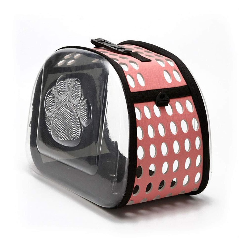 Transparent PVC Pet Travel Carrier Dog Cat Breathable Foldable Travel Case Bag For Pet Supplies