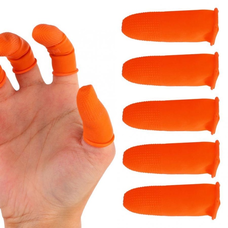 Bakeey 100pcs Single-use Ultra-thin  Anti-slip Anti-dust Anti-static Latex Fingertips Gloves Finger Sleeve Protector