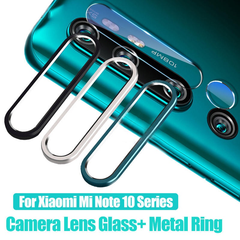 Bakeey Anti-scratch Metal Circle Ring + Tempered Glass Phone Camera Lens Protector for Xiaomi Mi Note 10 / Xiaomi Mi Note 10 PRO / Xiaomi Mi CC9 Pro Non-original