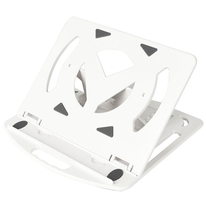 Bakeey Foldable Height Adjustable Telecommuting Macbook Laptop Heat Dissipation Stand With Phone Holder 360 Rotation Base Conference Room Desktop Holder