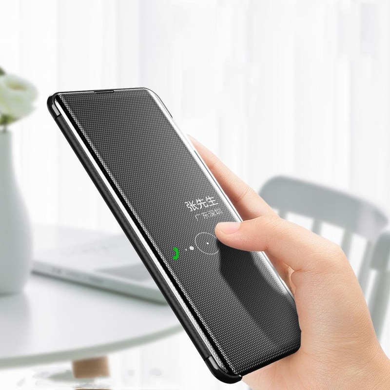 Bakeey Mirror Smart Window View Sliding To Answer Phone Call Flip Cover Protective Case For Samsung Galaxy S10/S10 Plus