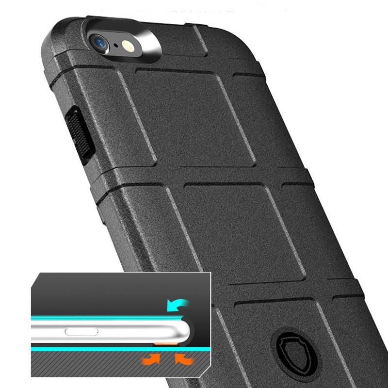 Bakeey Rugged Shield Soft Silicone Protective Case for iPhone 6/6s