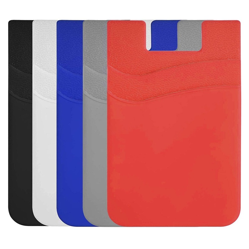 Bakeey Universal Silicone Adhesive Sticker Ultra-Thin with Card Holder Pocket Compatible with Most Smartphones