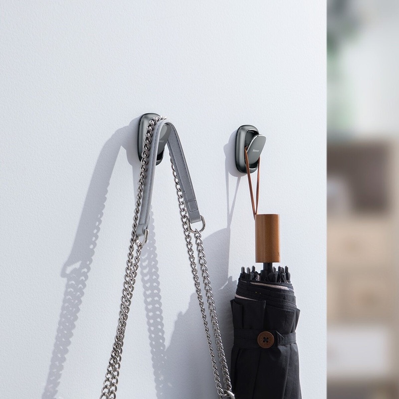 Baseus 2pcs Metal Car Hook Auto Fastener Clip Vehicle Hooks Car Clips USB Cable Organizer Storage Multi-functional Car Clip Hook
