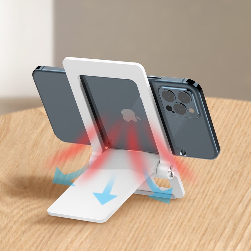 LDNIO MG06 Lazy Phone Stand Desktop Phone/Tablet Holder Online Learning Live Streaming Working Desktop Stand Compatible with 4.7”-7.2” Universal Phones
