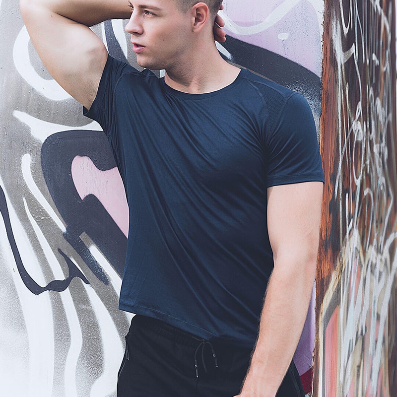[FROM XIAOMI YOUPIN] Giavnvay Men’s Icy Sports T-Shirt Ultra-thin Quick-Drying Smooth Fitness Running T-Shirts