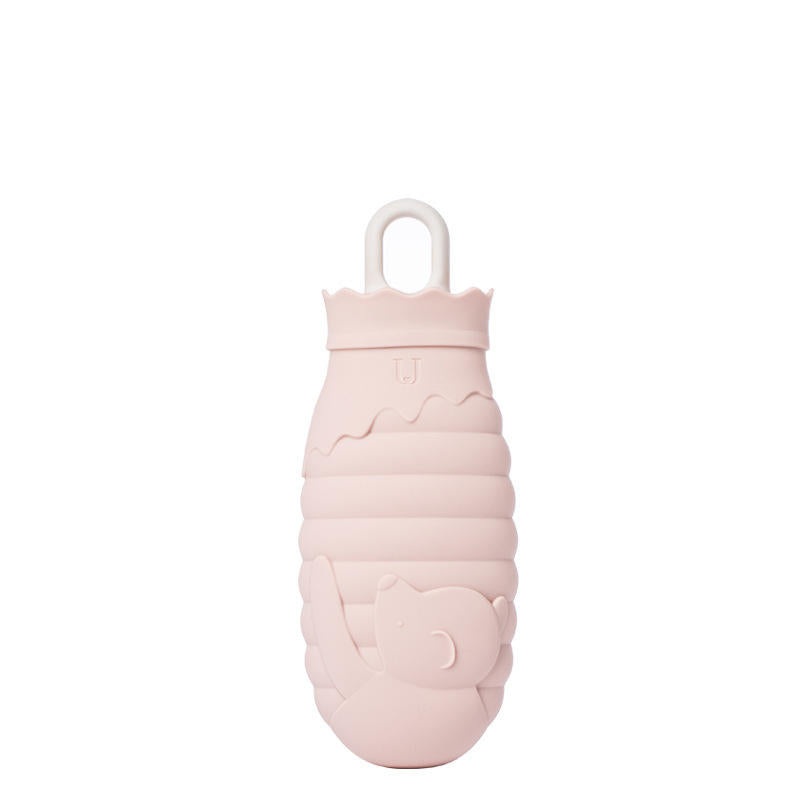 IPRee Honeypot Bear Warm Water Bag Water Injection Silicone Portable Hot Water Bottle Hand Warmer