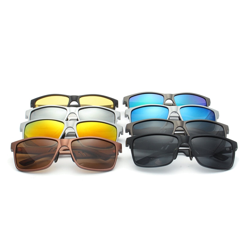 UV400 HD Men’s Cycling Polarized Driving Sunglasses Outdoor Sports Mirrored Glasses Fashion Eyewear