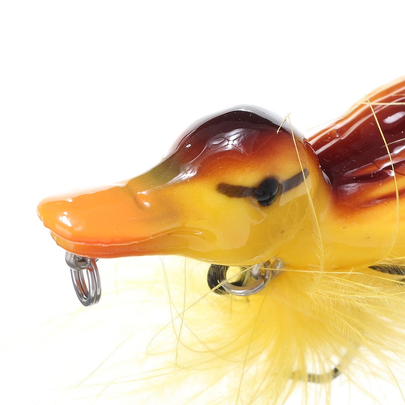 ZANLURE 3D water Fishing Lure Duck Floating Treble Hooks For Bass/Pike/Catfish /Musky