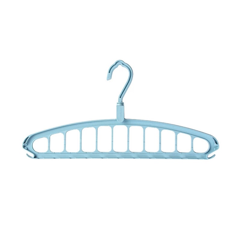 11 Holes Multifunctional Cloth Hanger Clothes Organizer Rack  Camping Travel