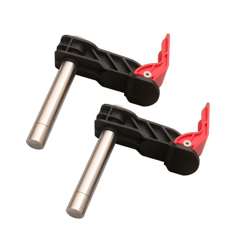 2 Pack 19mm 20mm Bench Dog Hold Down Quick Clamps Stainless Steel MFT Table T-Track Guide Rail System Clamps For MFT Table / T-Track / For Makita / Festool Guide Rail