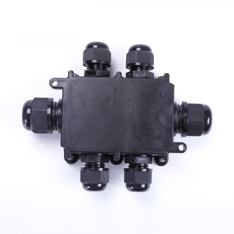 Deenlai 2P/3P/4P Small Plastic PC  IP68 Waterproof Electrical Junction Box 713 with Terminal