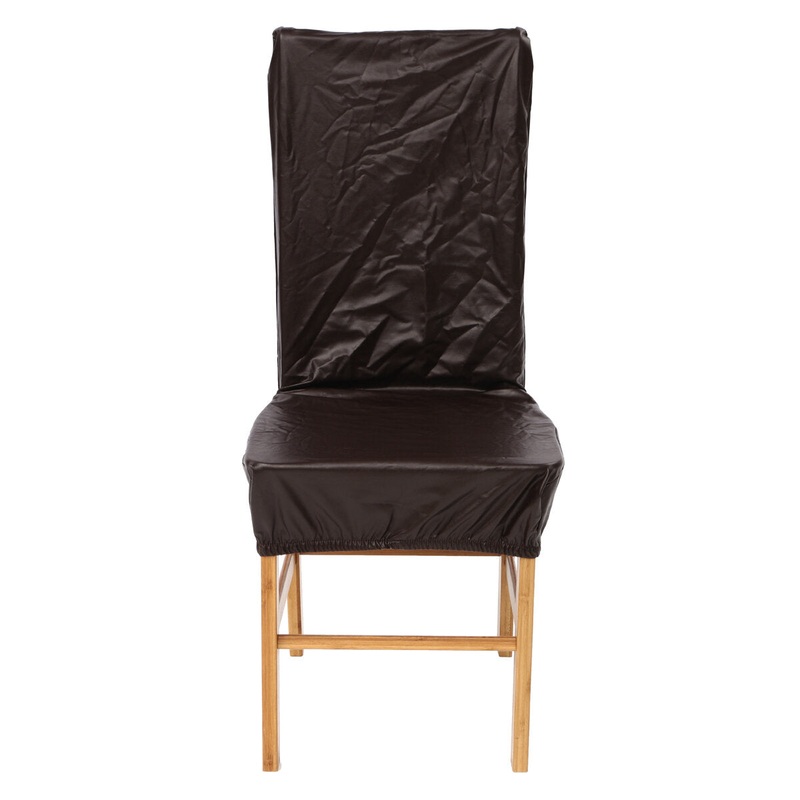 PU Leather Chair Seat Cover Dining Room Wedding Banquet Home Office Decor Appliance