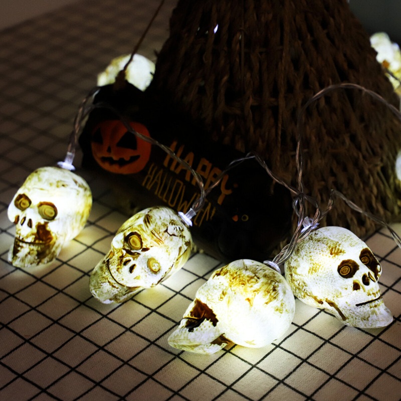 1.5/3/4.5M Halloween Ghost Skull String Lights Party House Decoration