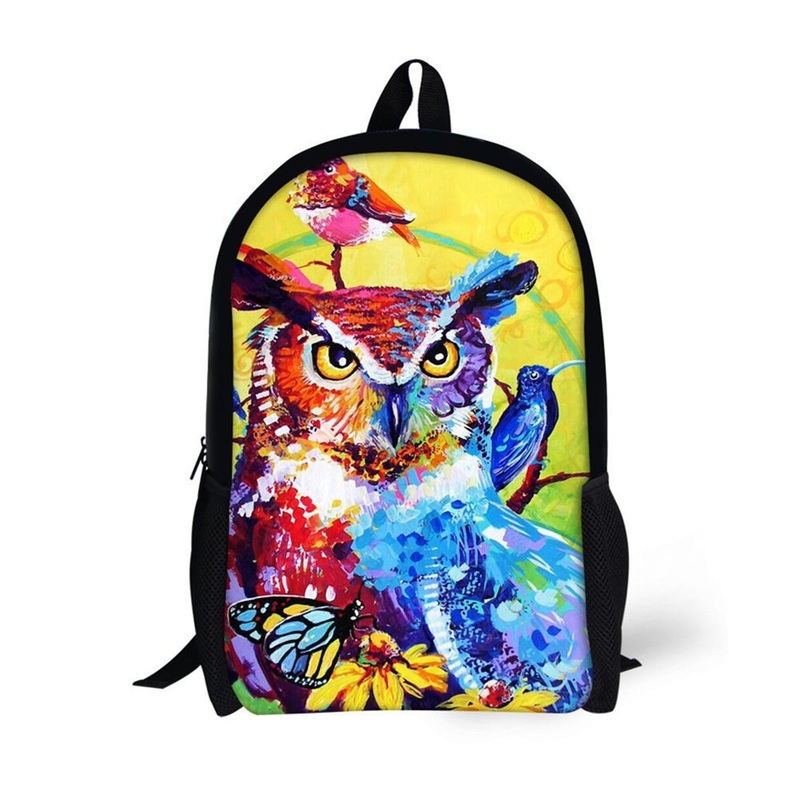Men 3D Animal School Backpack Girls Boys Cartoon Student Travel Bag Hot