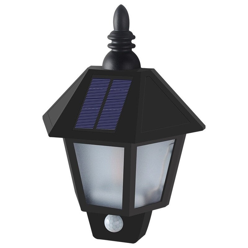 Solar Lights Solar Flame Flickering Dancing Wall Lamp Outdoor Waterproof LED Solar Landscape Decoration Lighting Security Light