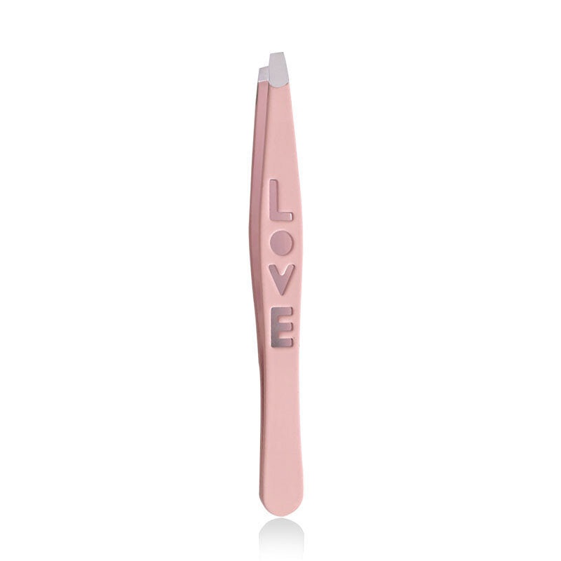 Stainless Steel Pink Oblique Mouth Eyebrow Pen Clip beauty tools eyebrow clip eyebrow trimmer
